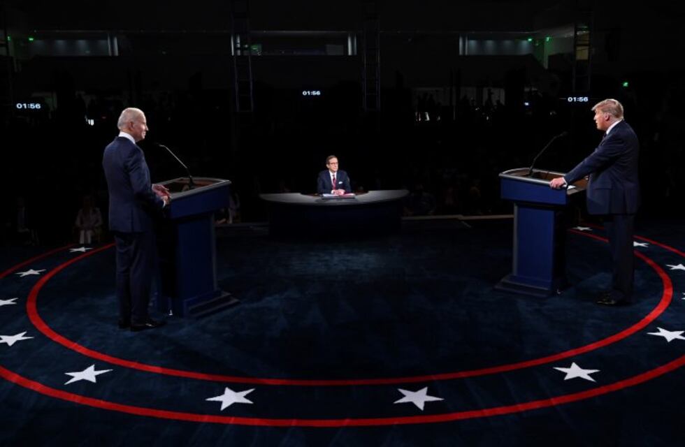 Gritos y tensión en el primer debate presidencial de Donald Trump y Joe Biden