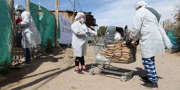 Entrega de viandas en San Rafael