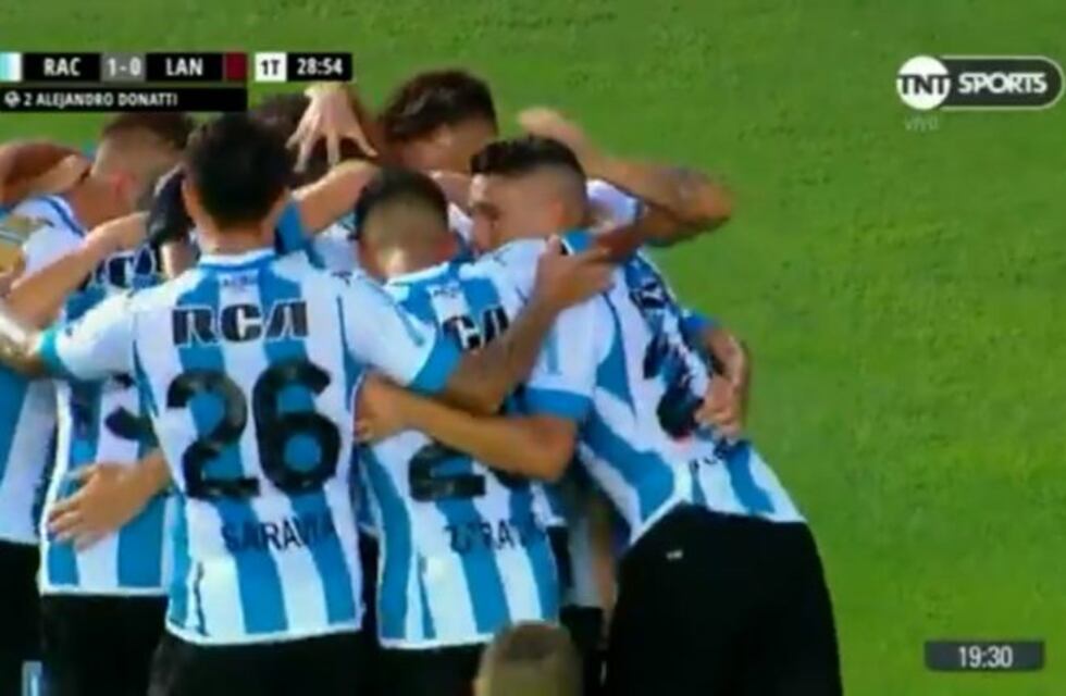 Racing le ganó 3-1 a Lanús en Avellaneda y sumó su tercera victoria consecutiva