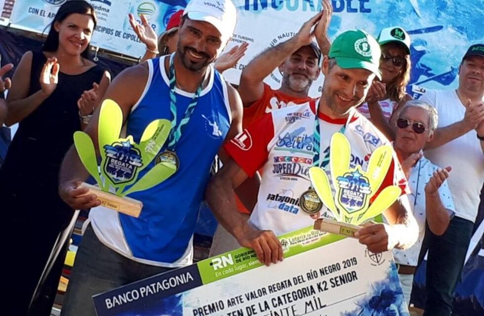 Néstor Pinta y Martín Mozzicafreddo se quedaron con la Regata del río Negro