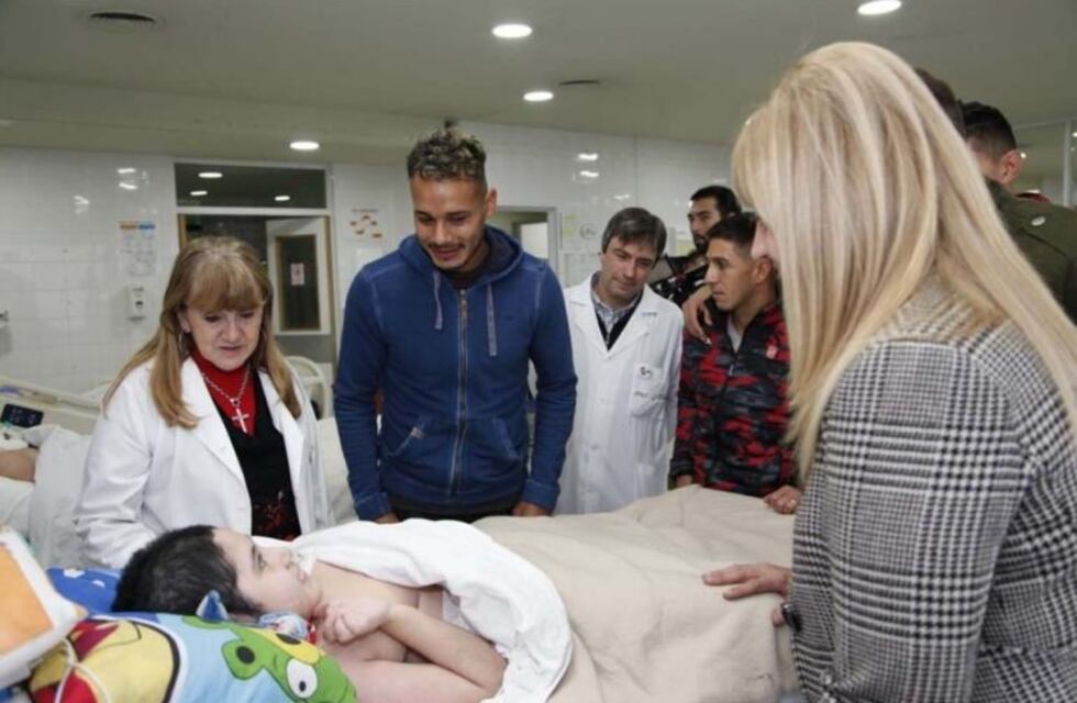 San Martín: los jugadores festejaron el ascenso en el Hospital Niño Jesús