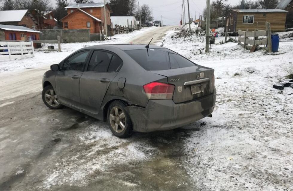 Calles resbaladizas en la ciudad de Tolhuin