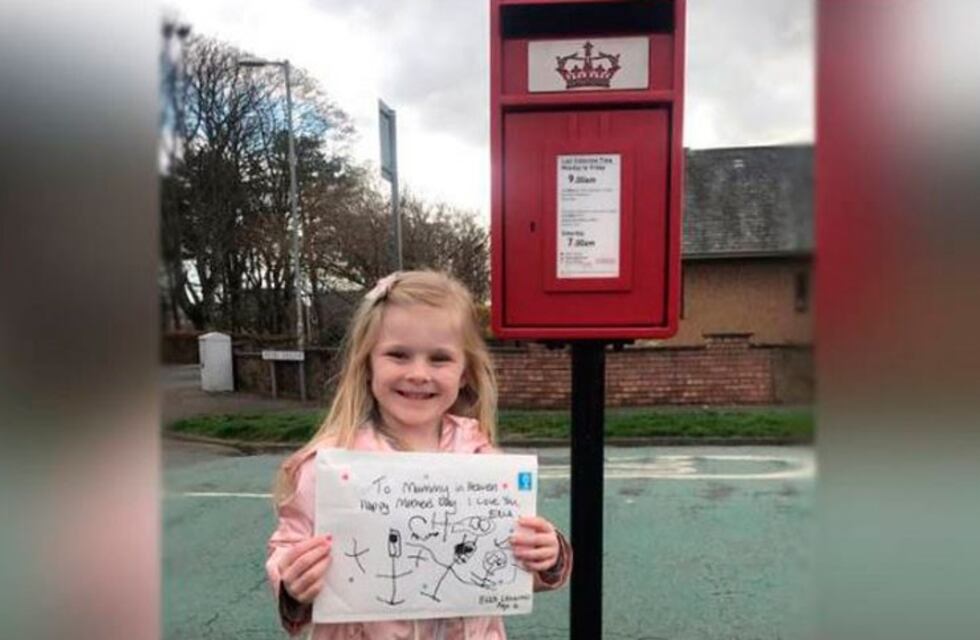 Una nena de 4 años le escribió una carta a su mamá fallecida y recibió una emotiva respuesta