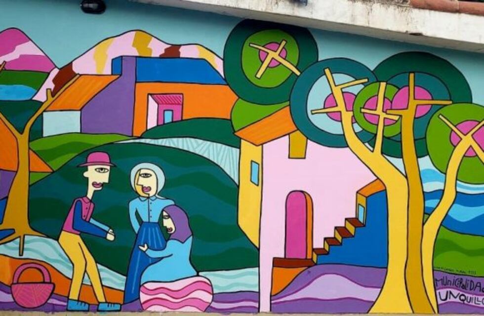 Intervención artística en las paredes del IPEMYT 23