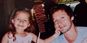 Benjamín Vicuña junto a Blanca, su hija que falleció en 2012\u002E