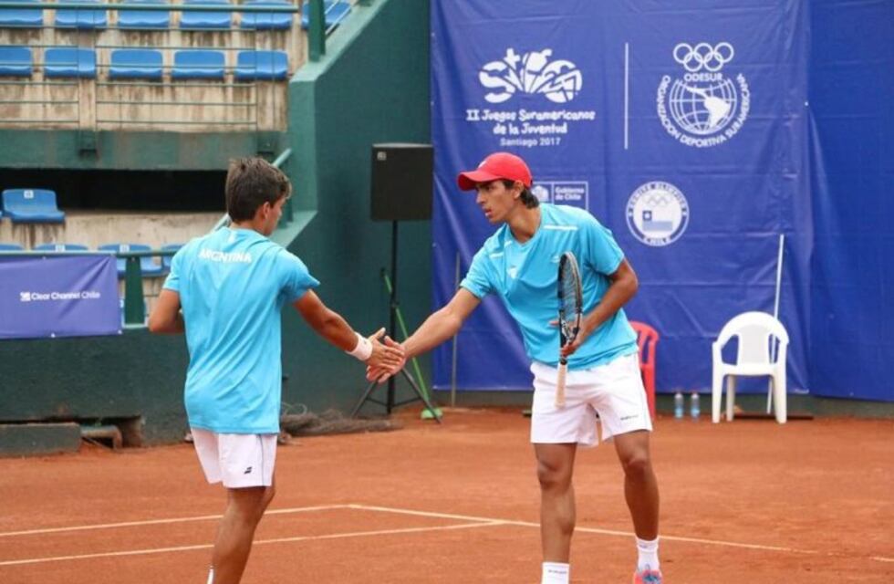 Juegos Suramericanos de la Juventud: Tomás Descarrega ganó la medalla de oro en dobles