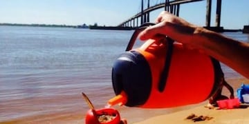 La municipalidad habilitó la playa como lugar de paseo y no de balneario\u002E