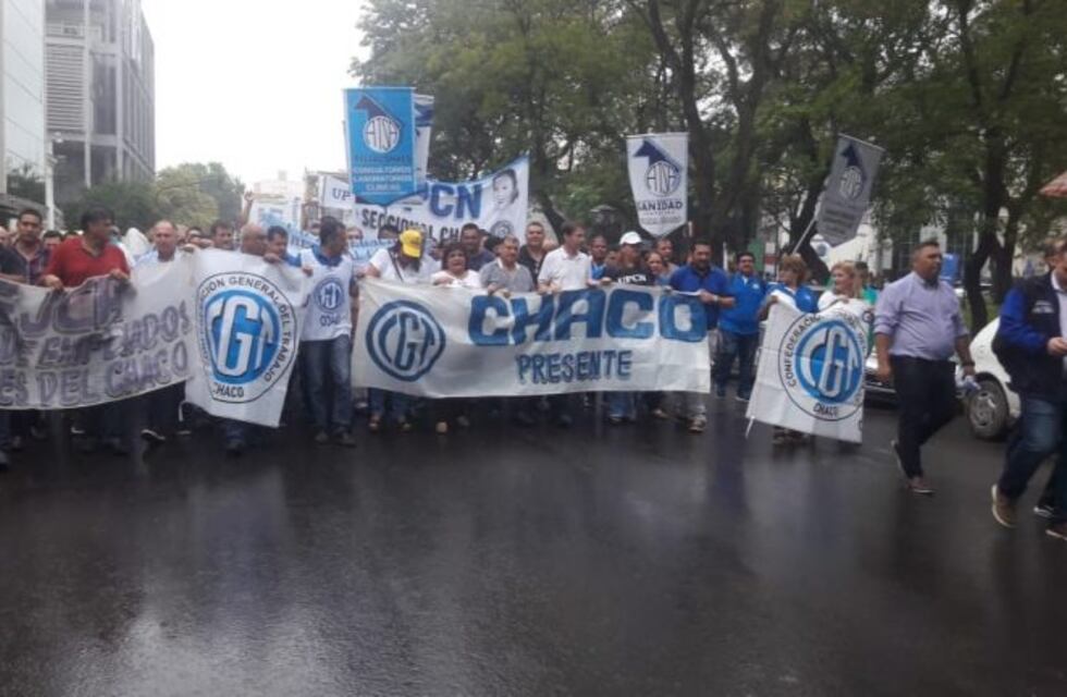 Marchas en el centro de Resistencia por "Producción y Trabajo"