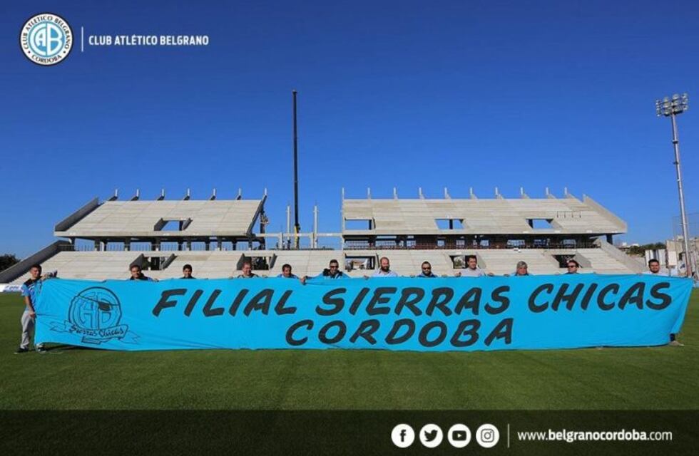 La Filial Sierras Chicas hizo su aporte para la nueva tribuna en cancha de Belgrano