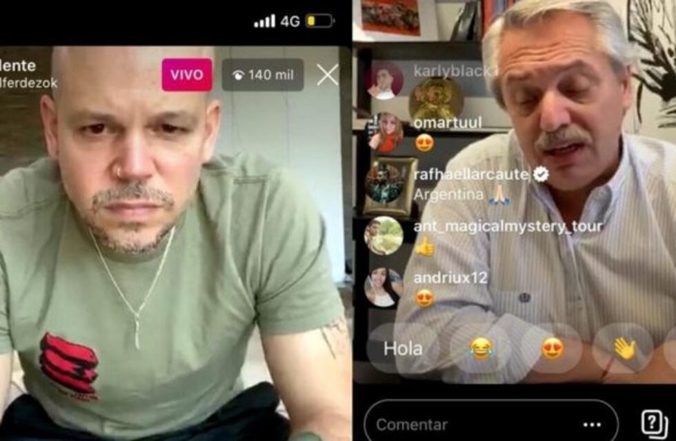 Coronavirus: Alberto Fernández habló en Instagram con Residente, el ex cantante de Calle 13