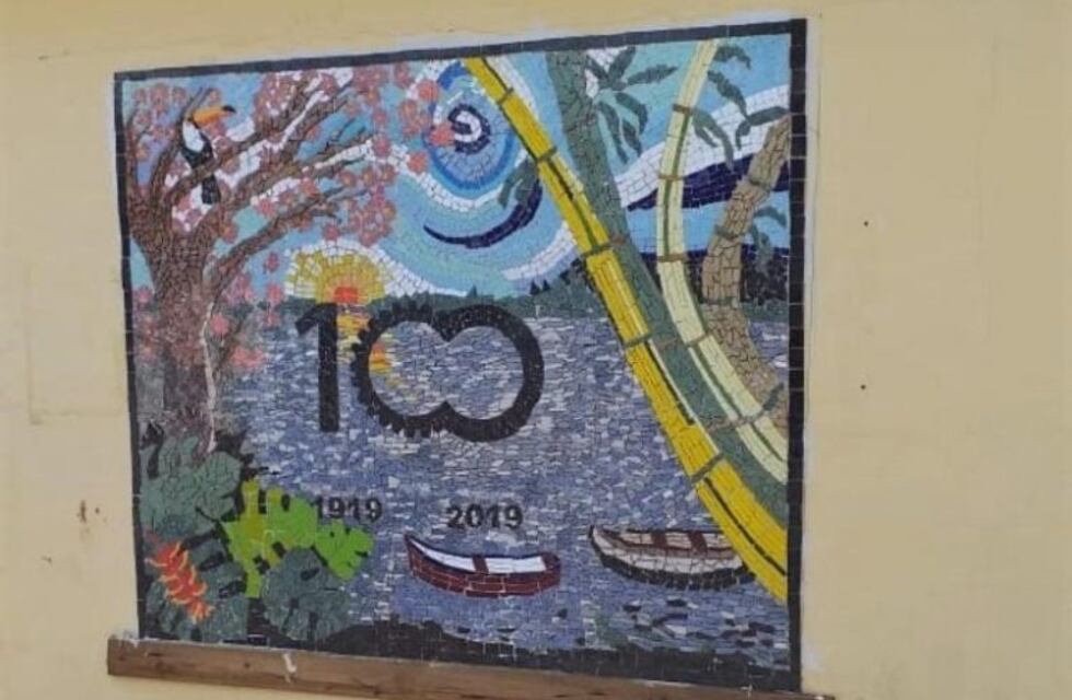 Se montó el mural del centenario en Puerto Rico