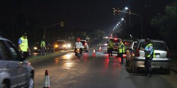 Control de tránsito en Posadas