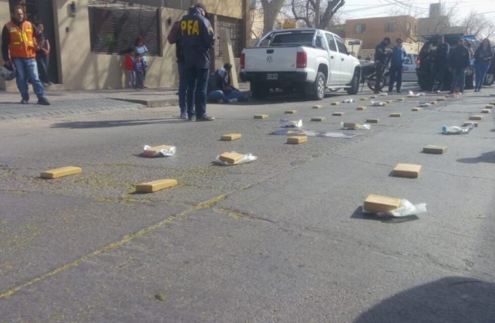 En pleno centro sanjuanino dieron con 50 kilos de marihuana