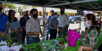 Gustavo Martínez en la Plaza 25 de Mayo (Foto: Gentileza Prensa Municipalidad de Resistencia)