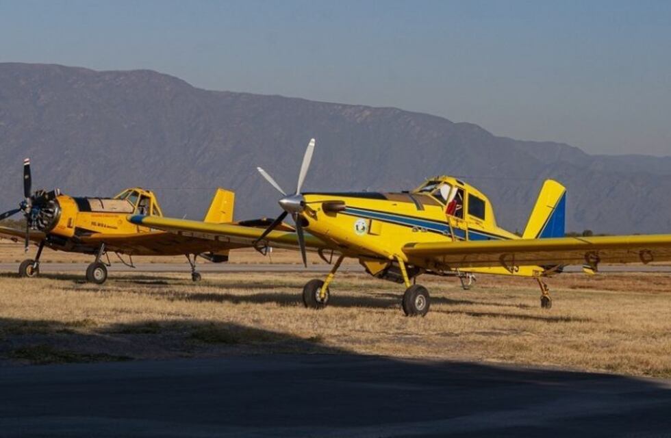 Llegaron a la provincia dos aviones hidrantes