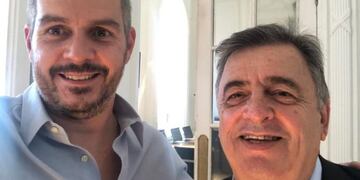 Mario Negri y Marcos Peña\u002E Twitter @marquitospeña