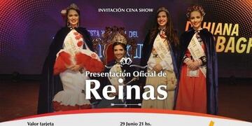 Presentación Reinas de la Fiesta Nacional del Inmigrante