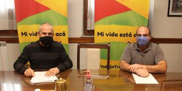 Jorge Cordiglia y Gabriel Guerra, multarán a quienes no usen tapabocas en Tres Arroyos