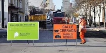Corte de calle por reencarpetamiento asfáltico