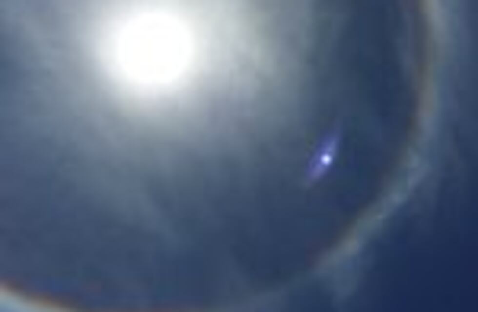 Otra vez alrededor del sol un extraño fenómeno que pudo verse en Rosario