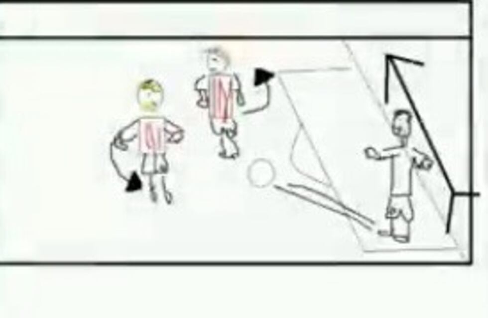 Dibujos animados sobre los planteos tácticos de Gabriel Milito