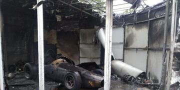 Incendio del auto de Vicente \