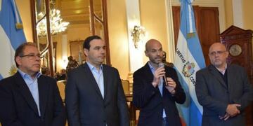 Guillermo Dietrich en Corrientes\u002E (Foto: El Litoral)