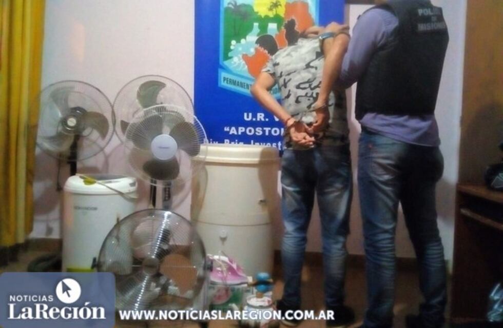 Apóstoles: detuvieron a un hombre por el robo de múltiples electrodomésticos