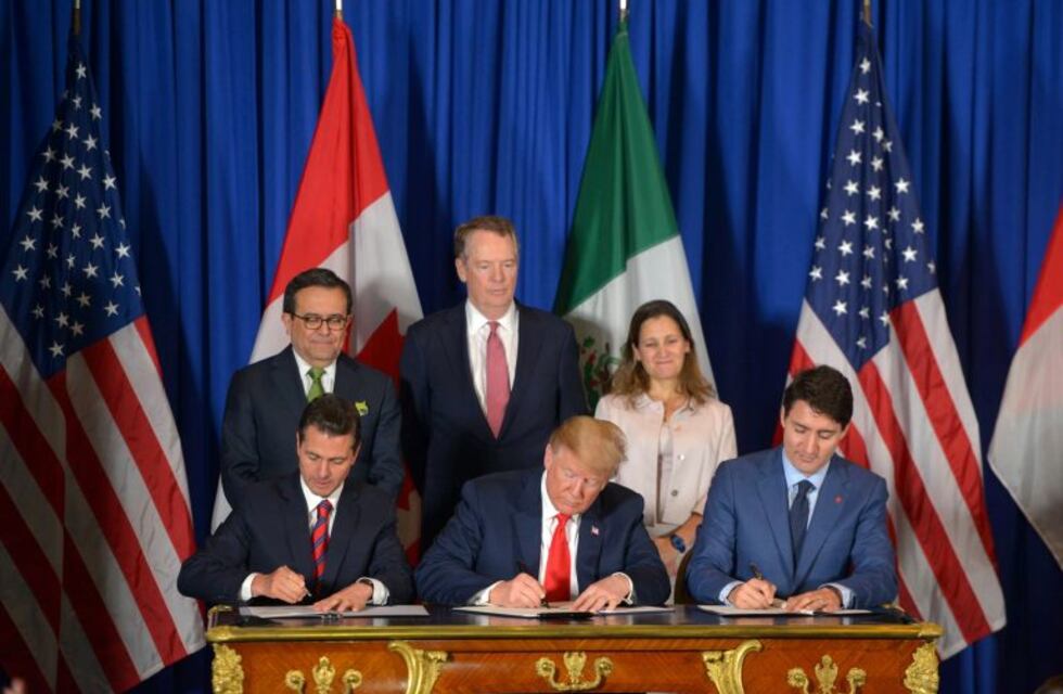 Tras la bilateral con Macri, Trump firma el acuerdo comercial con México y Canadá
