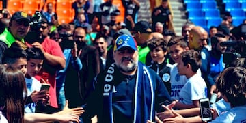 Diego Maradona en Mendoza\ Primer triunfo con Gimnasia