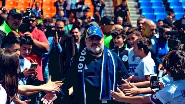Diego Maradona en Mendoza\ Primer triunfo con Gimnasia
