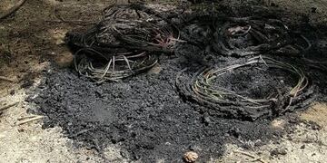 En Brinkmann dos niños se quemaron con nafta cuando derretían cables