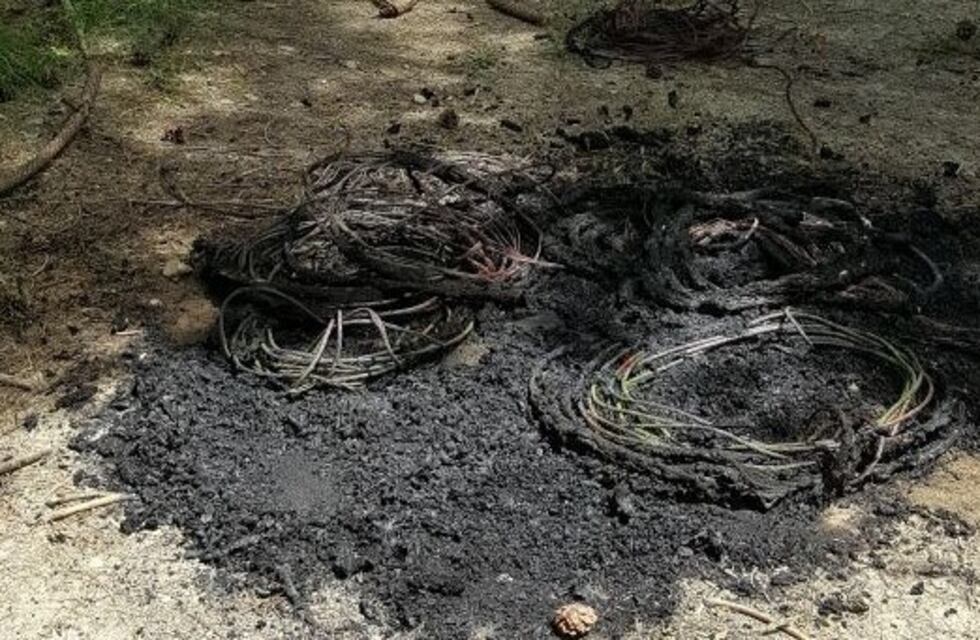 En Brinkmann dos niños se quemaron con nafta cuando derretían cables