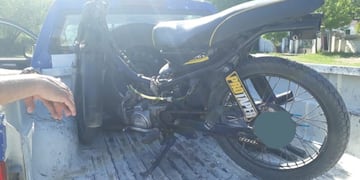Alta Gracia: un detenido por circular en una motocicleta con el número de motor limado