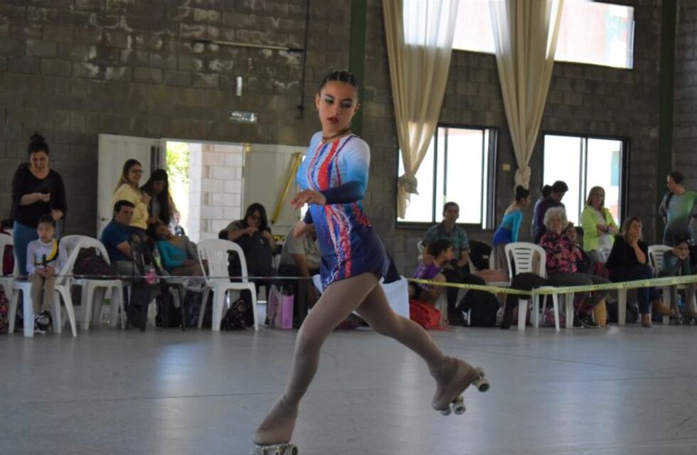 Competencia de patín en el salón del Peregrino