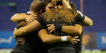 Jaguares tras la victoria ante Brumbies