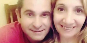 Hernán Rodríguez (de General Alvear) junto a su esposa\u002E