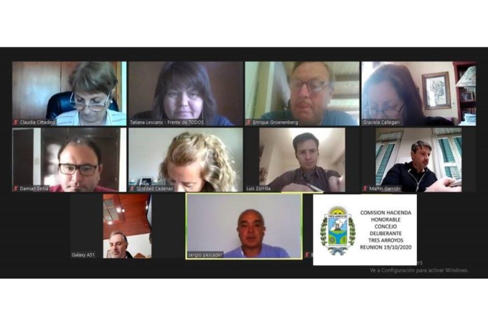 Reunión virtual de la Comisión de Hacienda