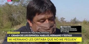 Caso Espinoza: según su hermano, los policías llegaron \