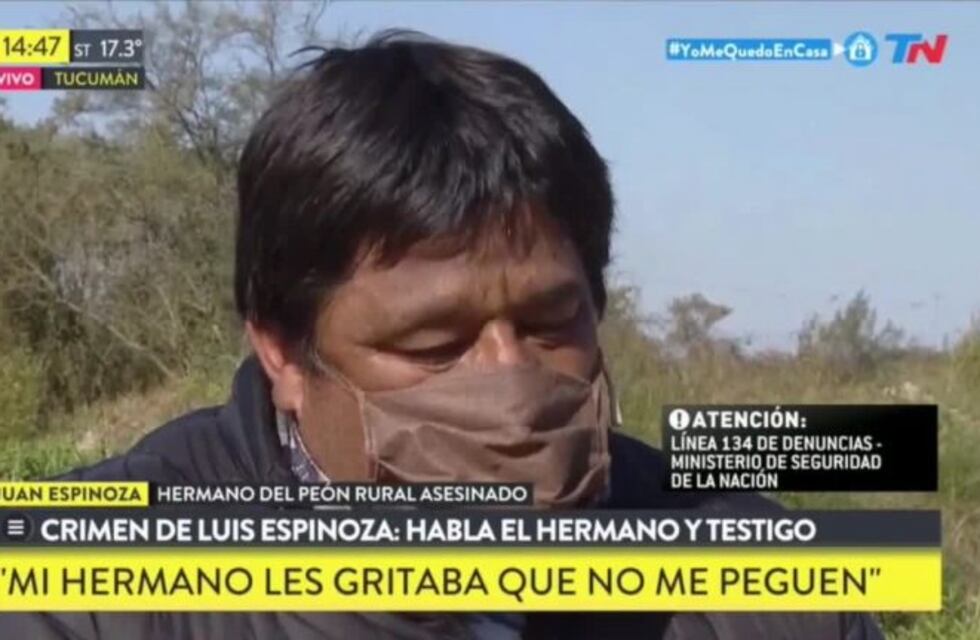 Caso Espinoza: según su hermano, los policías llegaron "disparando"