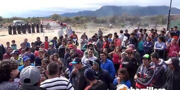 Represión y desalojo en San Luis