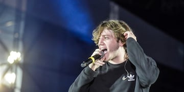 Paulo Londra cantó ante 70 mil personas en Mendoza\u002E (Foto: Prensa Ciudad de Mendoza)