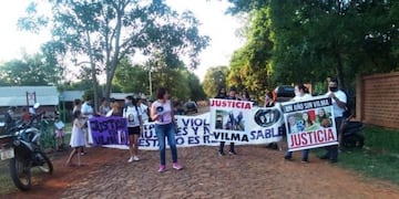 La marcha se realizó este sábado desde el barrio donde vivía Vilma\u002E