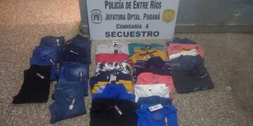 Robo de indumentaria