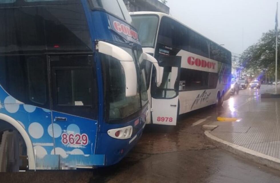 Denunciaron a la empresa por el abandono de dos colectivos frente a la casa de gobierno