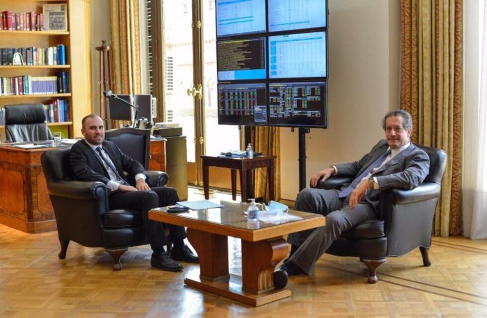 Guzmán se mostró con Pesce de cara a una reunión con la misión del FMI