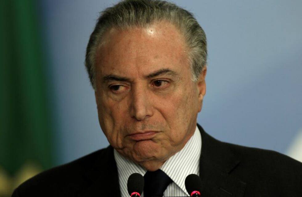 Temer es el presidente más impopular de la historia de Brasil