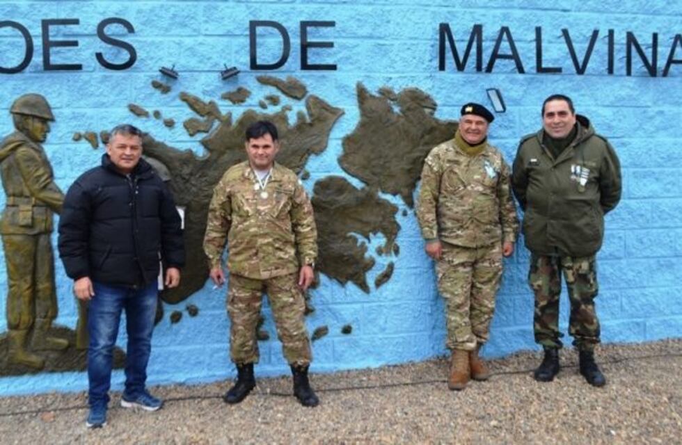 Veteranos de Malvinas fueron recibidos por Jorge Soloaga