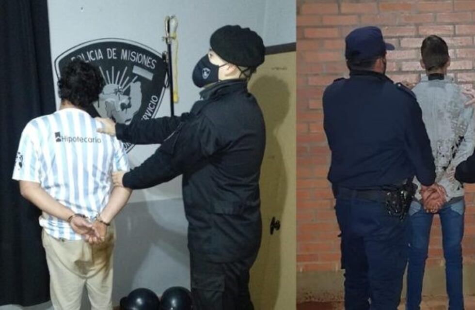 Dos hombres fueron detenidos por agredir a sus parejas