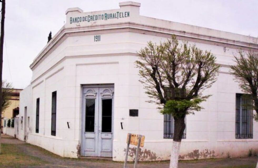 Declaran Patrimonio Histórico al edificio del ex Banco de Crédito Rural de Telén